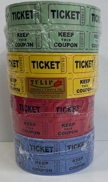 Ticket Stubs 1000/pk